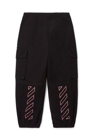 Off Stamp cargo track pants OFF WHITE KIDS | OGCF005F24FAB0011030